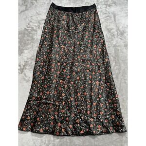Knit Riot Skirt Women's Size Medium Black Cherries Cherry Elastic Waist‎ EUC